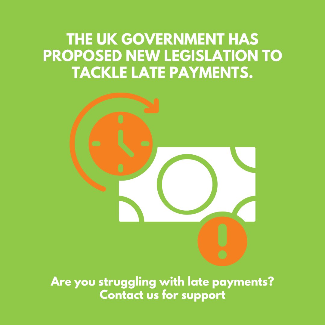 RDP_Newmans's tweet photo. The UK Government has proposed new legislation to tackle late payments.

These plans include proposals to fine large businesses that fail to make their payments in 60 days.

The Government hopes this will support SMEs.

#latepayments #Harrow https://t.co/lsvUN3OMMy
