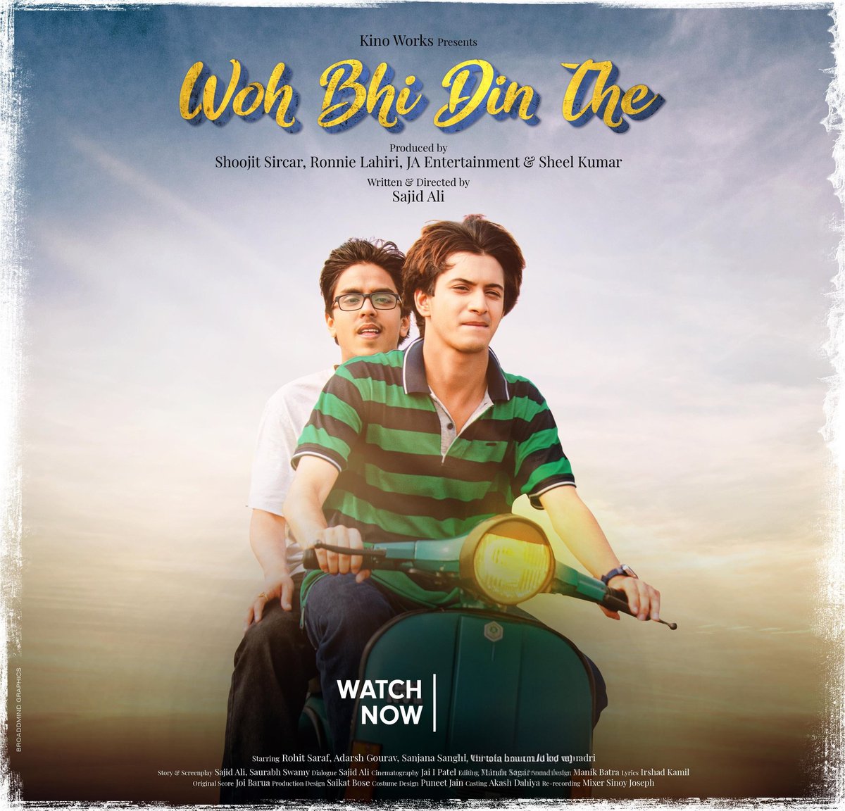 CinemaRareIN's tweet photo. #WohBhiDinThe (2024) by #SajidAli, now streaming on @PrimeVideoIN.
Ft. @rohitssaraf @_GouravAdarsh @sanjanasanghi96 #CharuBedi @TheOGZeishan & @TheJohnAbraham.
#ShoojitSircar @ronnielahiri #SheelKumar @joibarua @Irshad_Kamil @wrkprint #SaurabhSwamy @johnabrahament #ImtiazAli https://t.co/x50j1OWaFP