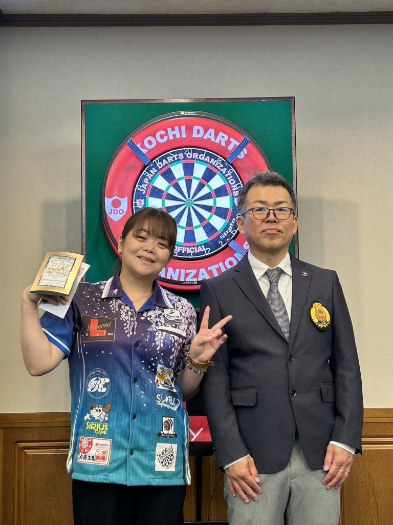 stepone_emb's tweet photo. 4/19に開催された「KOCHI OPEN DARTS TOURNAMENT vol.16」にて、
当社スポンサー選手
西口 小百合 選手が入賞されました✨

おめでとうございます🎊㊗️
#ステップワン #ダーツ #さゆりん https://t.co/r3j0IrCQ6z