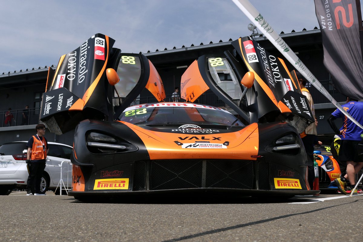 ns01gr4's tweet photo. No.88 miracolo TOKYO McLaren 720S GT3
【Drivers】Tadao Uematsu / Kenta Yamashita
【Date】2026.05.17 2026 GT Challenge Asia-Japan Cup Round1&amp;2

レース1・2ともに3位表彰台、おめでとうございます！ https://t.co/LuezXlKMyj