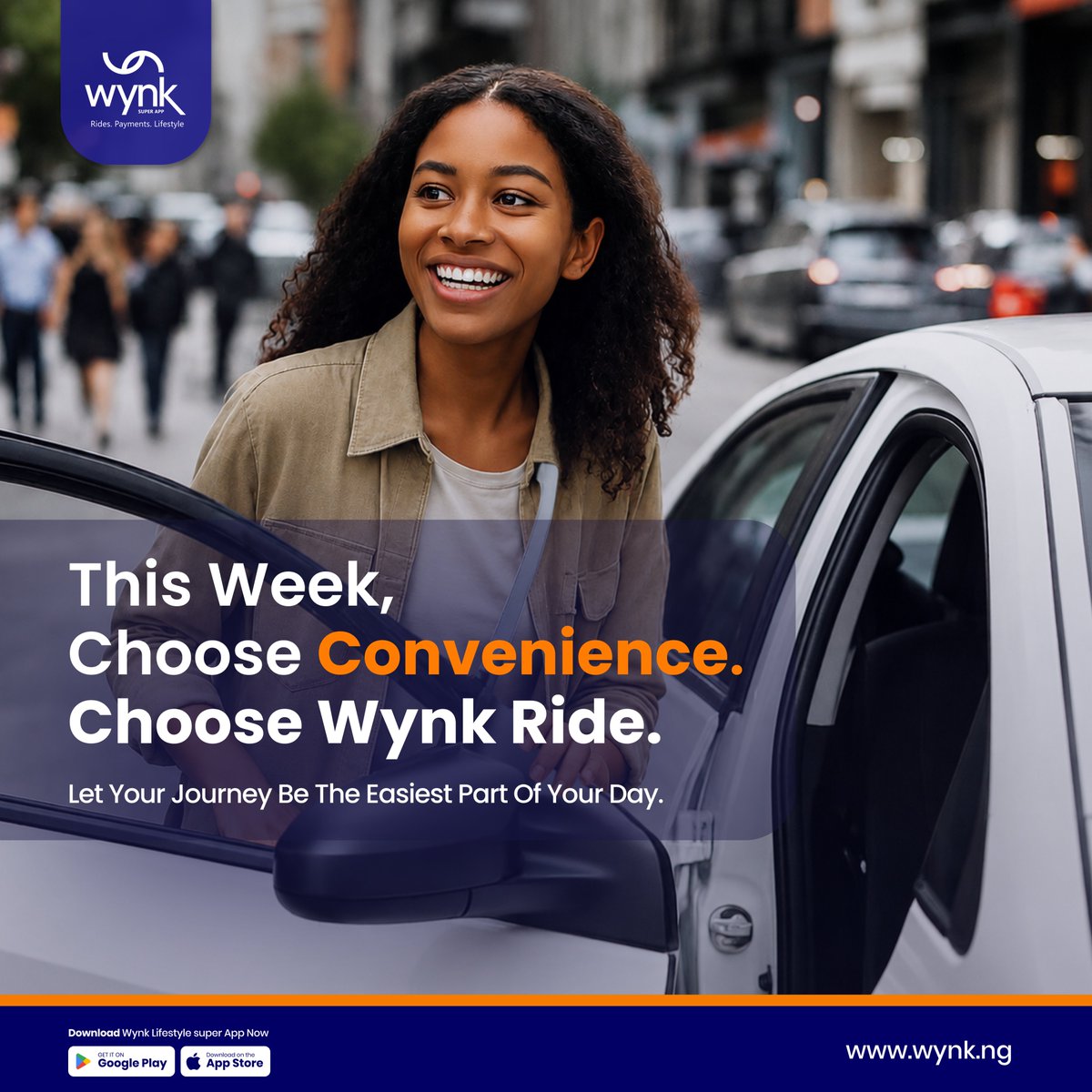 Wynkofficial's tweet photo. Mondays don’t have to feel heavy.

With Wynk Ride, you move smarter, faster, and easier across the city.

This week, choose convenience. Choose Wynk Ride.
Let your journey be the easiest part of your day.
#wynkride #movesmarter #lagosonthego https://t.co/anM1x6sdQt