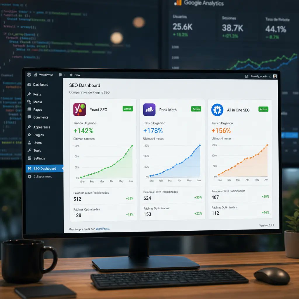 tuwebdecero's tweet photo. Tu web en WordPress sigue invisible en Google mientras tus competidores escalan posiciones.

La diferencia no está en la suerte, sino en las herramientas que usas.

Yoast SEO, Rank Math y AIOSEO son los tres gigantes que transforman webs dormidas en máquinas de tráfico orgánico. https://t.co/RaPfqkzgp7