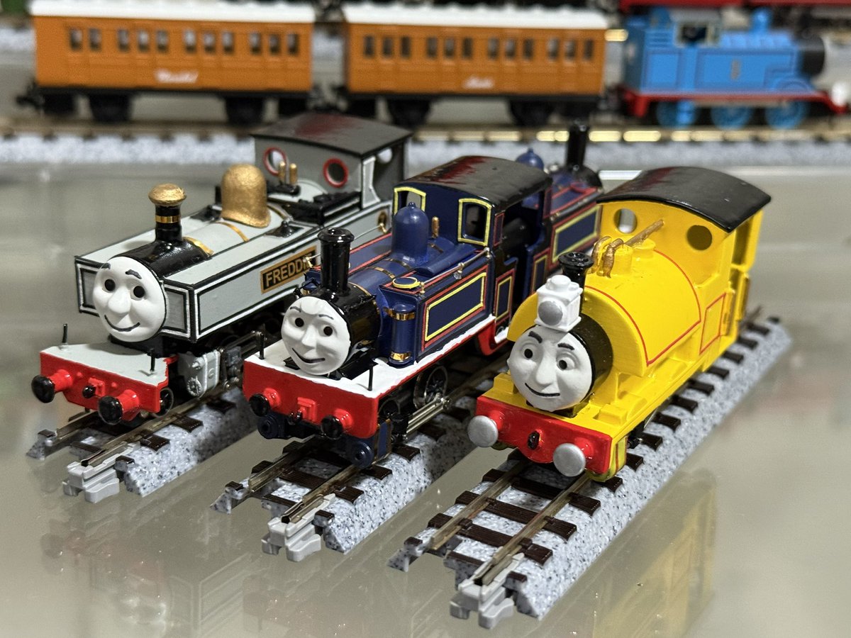 Minato_NDTM's tweet photo. OO9 マイティマック 完成✨
           Mighty Mac

今までのキャラクターの中で圧倒的に一番難しかったですが、無事完成しました！
試行錯誤の結果、なんとかスムーズに走るようになりました☺️

ボディデータ @rwsnwr12
塗装方法 @Sodormail1992 @m_r_jrod 
ご協力ありがとうございました🙇‍♀️ https://t.co/AMwlXSWic1
