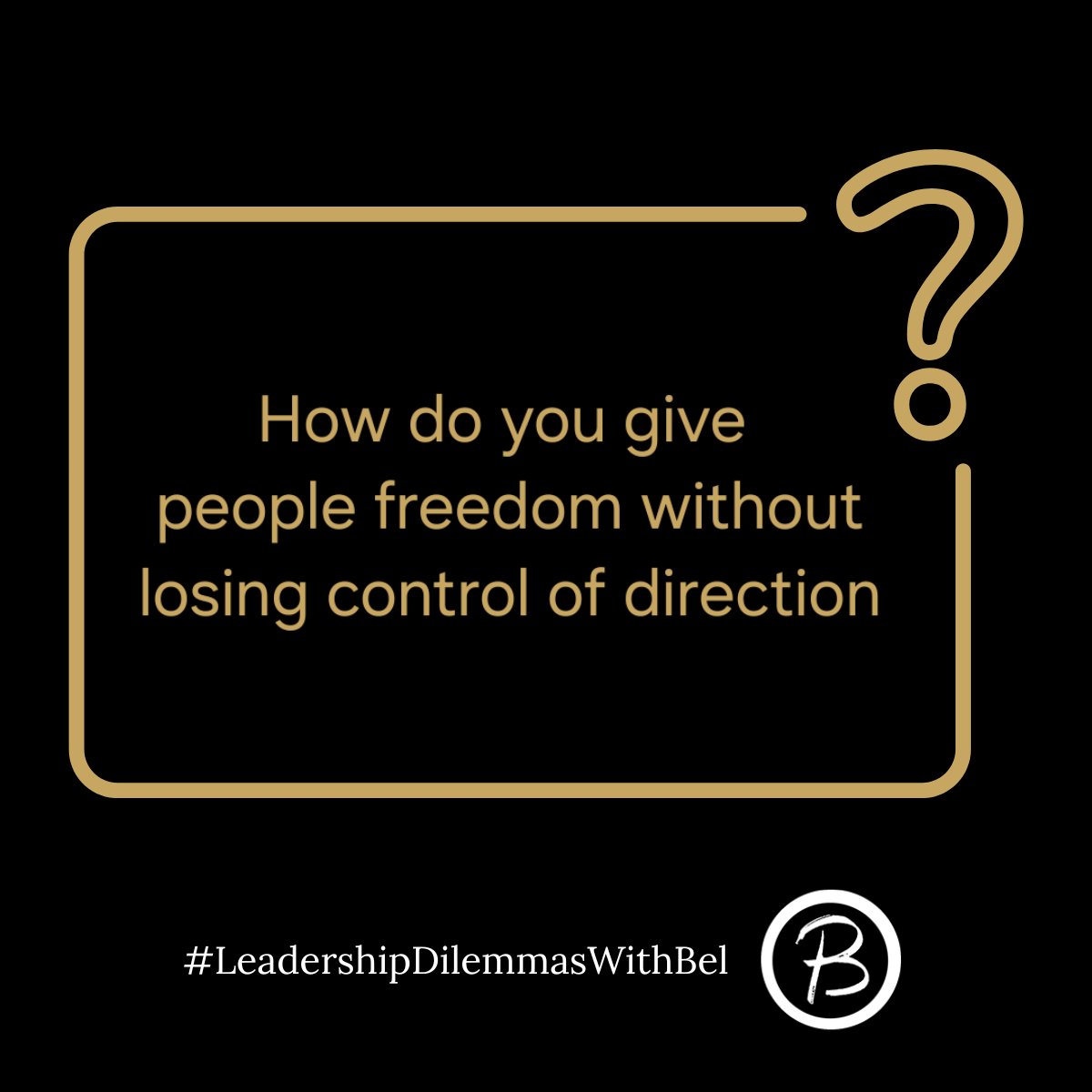 TheCoachBel's tweet photo. What to focus on with this dilemma: 
-> Clarify outcomes without micromanaging every step &amp; action.
-> Trust your people &amp; hold them accountable.
-> Encourage problem-solving, ensuring effort &amp; resources are directed towards clear outcomes.

#Leadership #Clarity #FieldNotes https://t.co/ZDhnEEnHUw