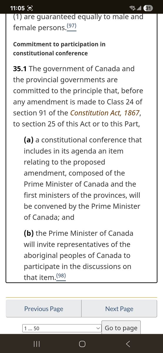 michaelfalconi's tweet photo. Alberta is recognized Treaty Land, recognized before Alberta ever even came into existence.
Under the Canadian Constitution, treaty land rights are constitutionally recognized and affirmed under Section 35 of the Constitution Act, 1982.@ABDanielleSmith https://t.co/DrkEsLUzb4