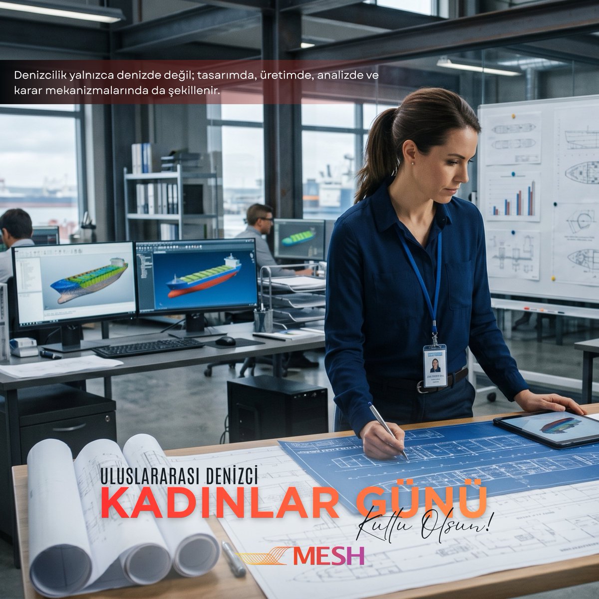 Mesh_Eng_Soft's tweet photo. ⚓Dünya Denizci Kadınlar Günü Kutlu Olsun

Köprüüstünde, makine dairesinde, sahada, ofiste ve mühendisliğin her alanında bilgi, emek ve kararlılıklarıyla denizcilik sektörüne değer katan tüm kadın denizcilerin Dünya Denizci Kadınlar Günü’nü kutluyoruz. https://t.co/7HU2faNDoL