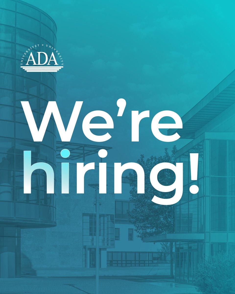ADAUniversity's tweet photo. ADA University is looking for a qualified professionals to apply for the position of Program Specialist, Executive Education.

🔗 Apply here: https://t.co/MHArDLSDe3

***
ADA Universiteti İxtisasartırma proqramları üzrə Mütəxəssis vəzifəsi üzrə vakansiya elan edir.

🔗 Müraciət üçün: https://t.co/MHArDLSDe3

#adauniversity #hiring #vakansiya