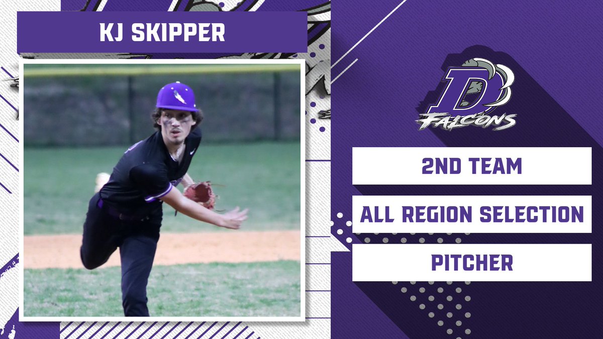 dhsfalcons's tweet photo. DHS Athletics Would Like To Congratulate KJ Skipper On Being Named 2nd Team All-Region Pitcher Region V-AAAA! https://t.co/1V0Ppin8NZ