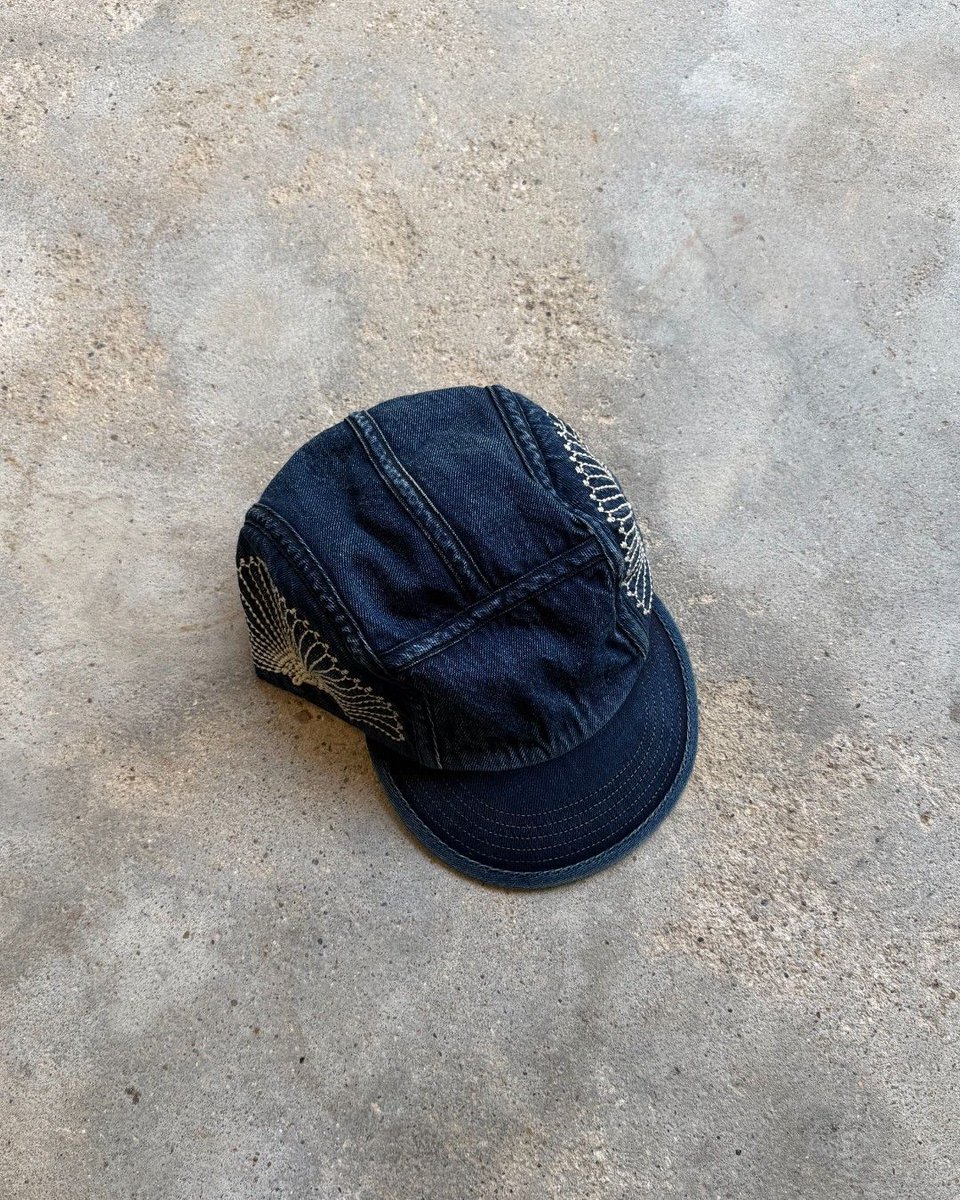 Kapital 10oz IDG × IDG Denim Camp Cap (Furoshiki Embroidery) A