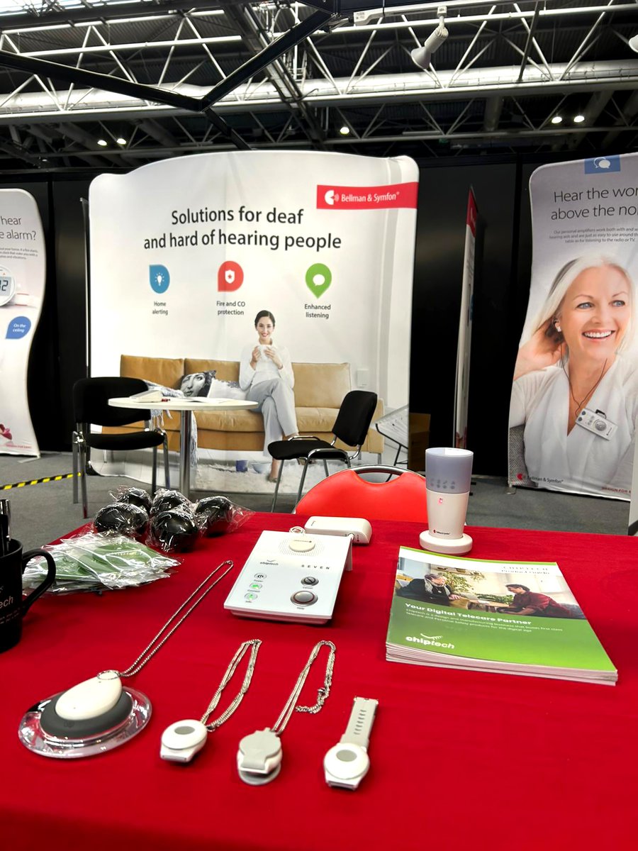 ChiptechUK's tweet photo. Last week, our Sales Director, Stuart, was on the road with our friends Bellman &amp; Symfon at the inaugural DeafEXPO in Birmingham 🎉

It was a fantastic couple of days meeting everyone, showcasing fantastic tech, and spending some time in such good company 💚

#Chiptech #DeafEXPO https://t.co/NNaFOTsS1i