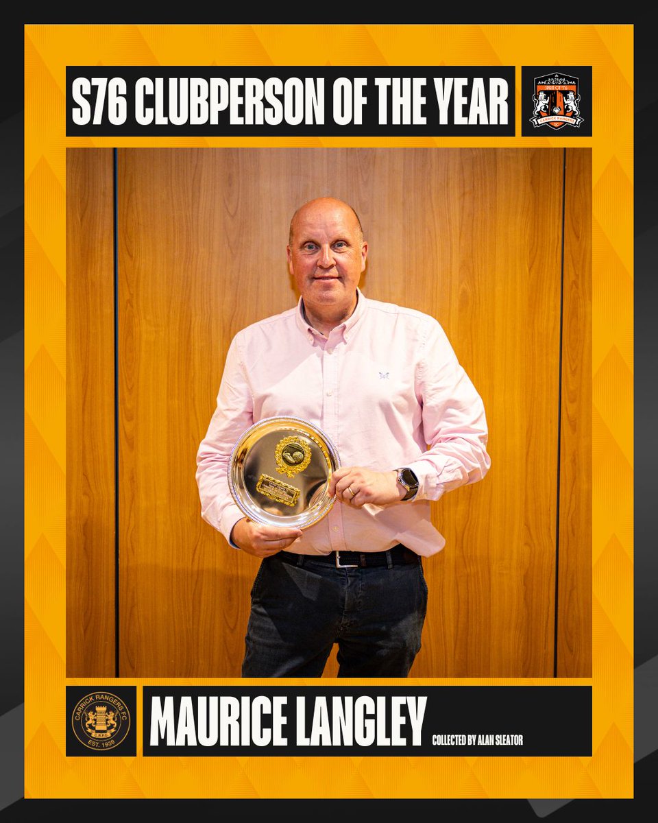 CarrickRangers's tweet photo. 𝟮𝟬𝟮𝟱/𝟮𝟲 𝗔𝗪𝗔𝗥𝗗𝗦 🏆

Our S76SC award recipients were…

🟠 Player of the Year: 𝗟𝘂𝗸𝗲 𝗠𝗰𝗖𝘂𝗹𝗹𝗼𝘂𝗴𝗵
⚫️ Young Player of the Year: 𝗔𝗶𝗱𝗮𝗻 𝗦𝘁𝗲𝗲𝗹𝗲
🟠 Clubman of the Year: 𝗠𝗮𝘂𝗿𝗶𝗰𝗲 𝗟𝗮𝗻𝗴𝗹𝗲𝘆

👉 https://t.co/URatoYc76C https://t.co/EEEbsk7oMC