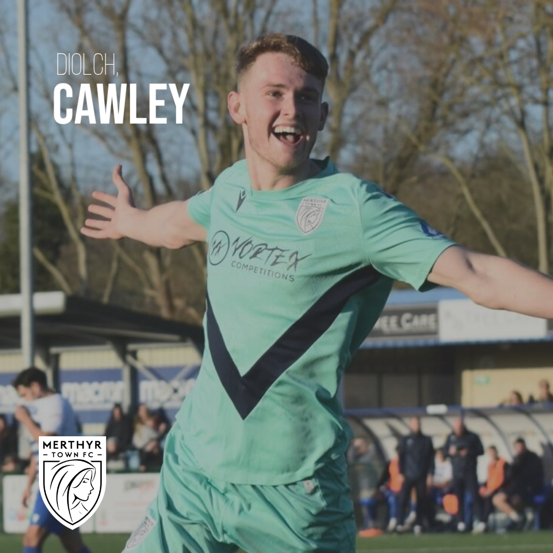 MerthyrTownFC's tweet photo. Merthyr Town Football Club can confirm that Cawley Cox will be departing Penydarren Park. 

Cawley made a total of 61 appearance for the Martyrs, scoring 20 goals. 

🤝 Everyone at the Martyrs would like to thank Cawley for his service, and wish him all the best on his next step. https://t.co/P2YWoCv6S8