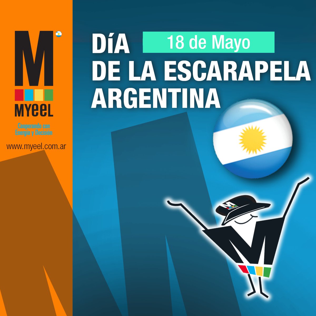 Myeel_SA's tweet photo. ¡Feliz Día de la Escarapela! 💠

#DíaDeLaEscarapela #OrgulloNacional #MYEEL https://t.co/KnuRXa1xh8