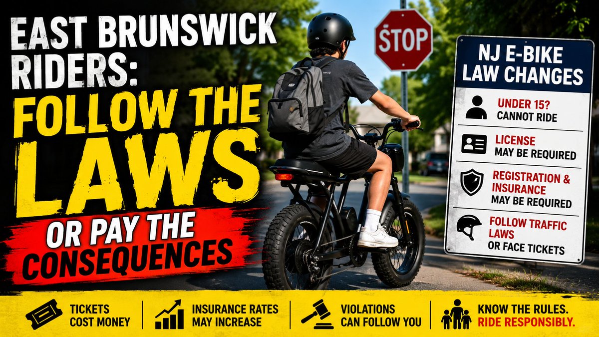 EyesOnEB's tweet photo. E-bikes have exploded around East Brunswick over the last few years, and honestly, in many ways it has been great seeing more kids outside again. https://t.co/PHQSus5JqR #eastbrunswick #eastbrunswicknj #nj12 https://t.co/aFOKOnU0h9