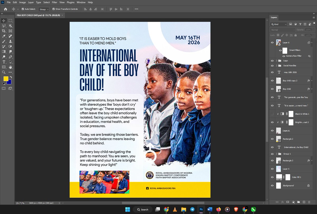 vbyogstudio's tweet photo. INTERNATIONAL DAY OF THE BOY CHILD VISUAL https://t.co/jRBByWbHh3