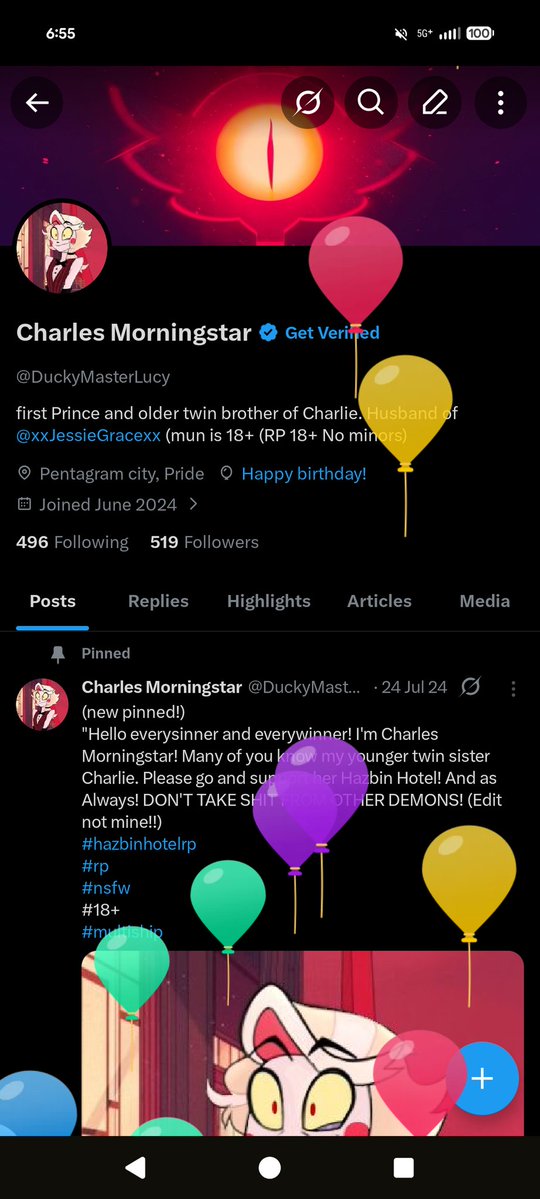 Charles Morningstar tweet media