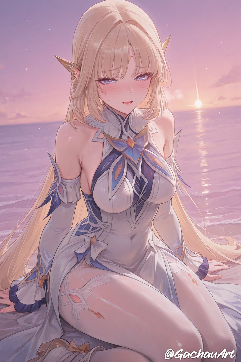 GachauArt's tweet photo. 🌅 Beachside Nicole | 海辺のニコル
#原神 #GenshinImpact https://t.co/Wv90spsDgL