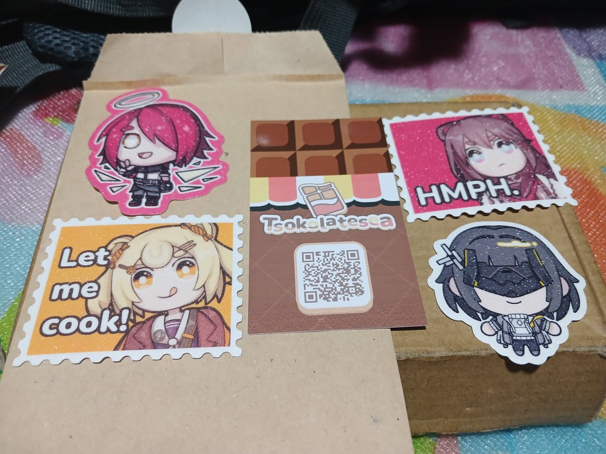 3_IQ_Tuna's tweet photo. thank you for these cute stickers of arknights and endfield from fanfes @tsokolatesea https://t.co/6Cpug7dPMD