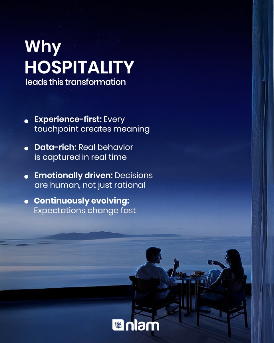 ntamgroup's tweet photo. Storytelling is no longer told. It’s experienced.​
Hospitality proved it first, but AI is structuring it. We are moving from messages to systems and from static content to dynamic behaviors. The next story isn’t written; it’s designed. https://t.co/pJCHHMa2qL