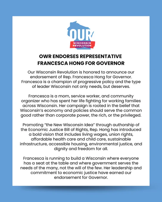 Image from Our Wisconsin Revolution (@OurWisconsinRev)