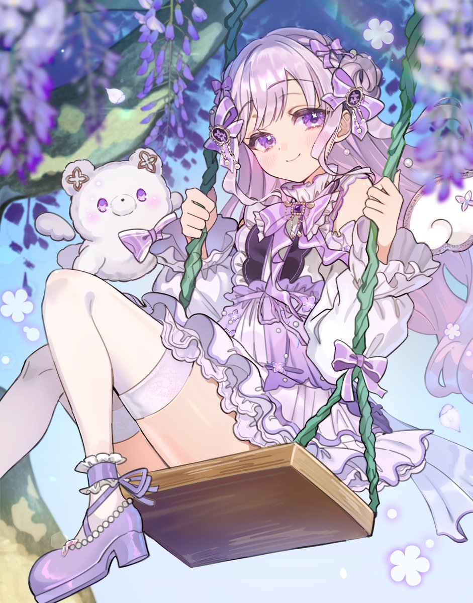 nerunekonero's tweet photo. SkebにてVtuberの羽月りら様(#Haduki_Lila)からのリクエストでお写真を描かせていただきました！ リクエストありがとうございました💜#Skeb https://t.co/bIJukad5Po