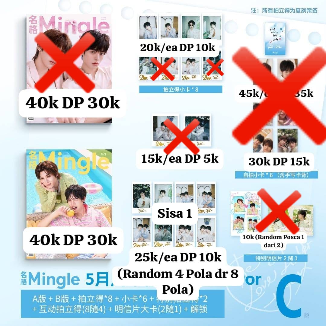 gothaistarlight's tweet photo. #ths Open Sharing Magazine Mingle TeeteePor, Harga bersih INA dengan est berat 800gr yaa dom jakarta dan ada GO Line, yg mau bisa DM yaaa 🥰 https://t.co/dDFJcLdc64