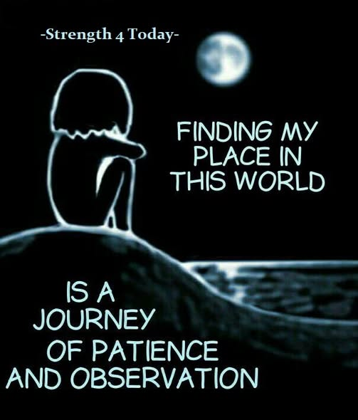 Strengthfor2day's tweet photo. Finding My Place In This World
Is A Journey of Patience And Observation
#MyPlace #InTheWorld #Journey #Patience #Observation #Time #Faith #RecoveryPosse #Strengthfor2day https://t.co/BPKnEEmxzw