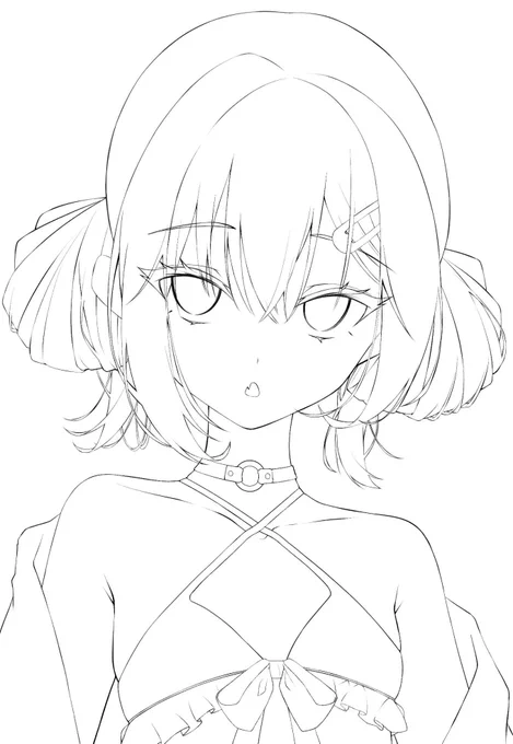私のイラストの塗り方興味ある人いるかな?