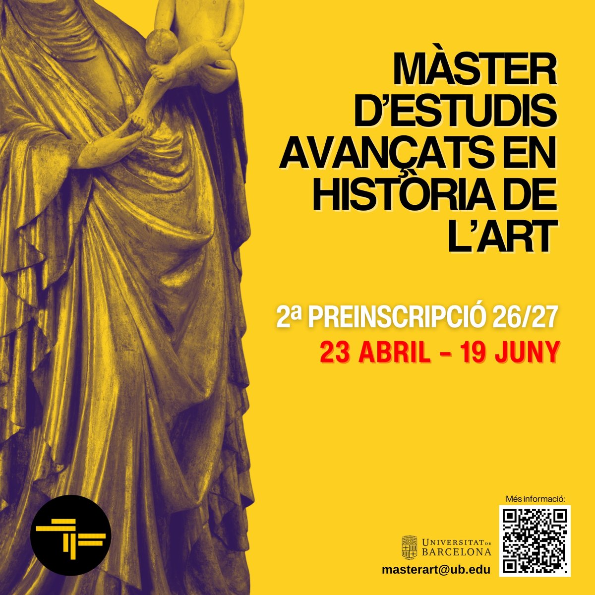 Màster en Estudis Avançats en Història de l'Art UB tweet media
