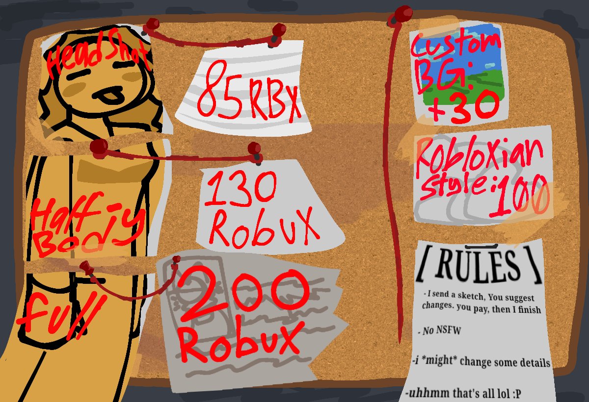 Hatadel_'s tweet photo. Comms info 

#roblox #robloxart #robloxcommision https://t.co/my7lGKhaQA