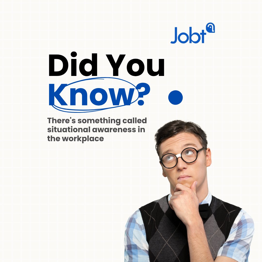 Jobtinfo's tweet photo. Situational awareness as a work skill is the ability to read your environment, understand workplace dynamics, and anticipate shifting needs. It is your radar for decision-making, team cohesion, and productivity. It is highly useful to build this skill with resources from https://t.co/ZJDxBRlitO