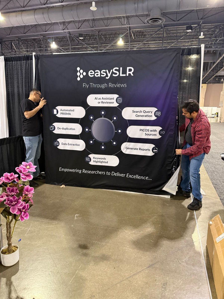 EasySLR's tweet photo. T-minus 24 hours to @ISPORorg  US 2026 and the booth is almost ready!

The banners are up. the demos are ready, and the team is running on equal parts caffeine and excitement. https://t.co/GPFCK4sRoh