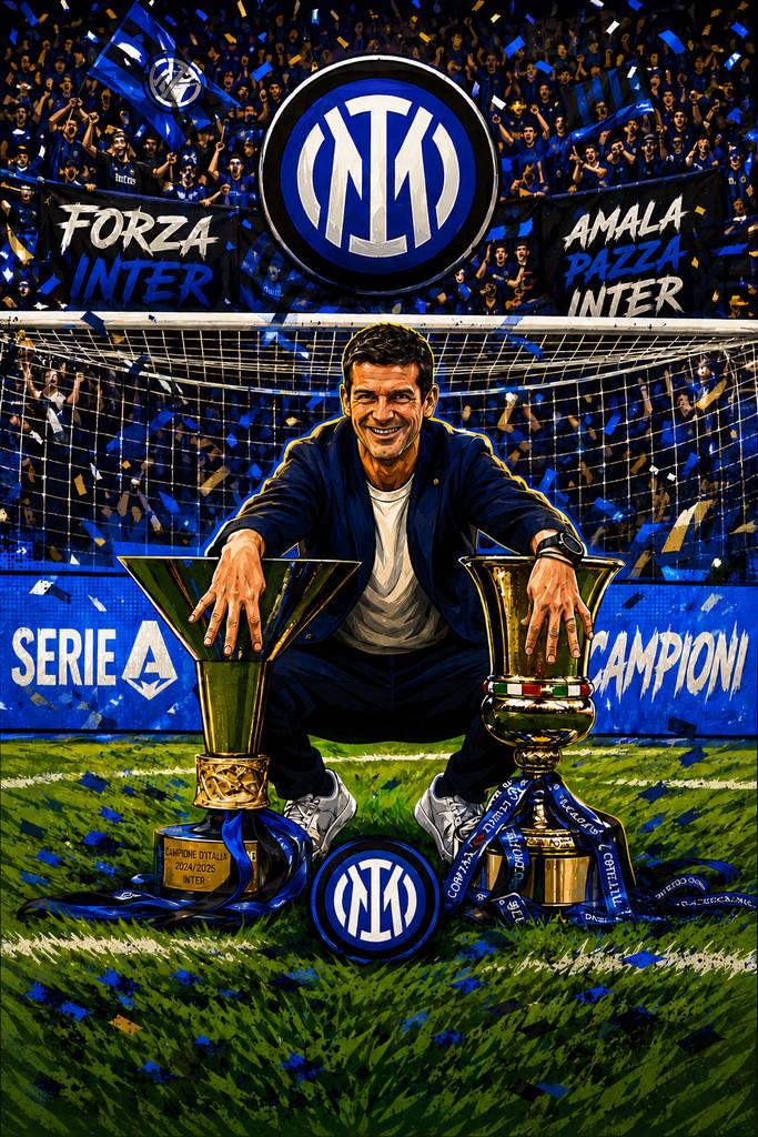 SiaranBolaLive's tweet photo. Cristian Chivu 🇷🇴 adalah pelatih Non Italia pertama yang Juara SerieA + Coppa Italia dalam 1 musim 2025/26, setelah Jose Mourinho 🇵🇹 2009/2010 Treble.
Keduanya meraihnya bersama Inter ⚫️🔵

Pelatih Scudetto Sejak 2010:
2009/10: 🇵🇹 Mourinho Inter
2010/11: 🇮🇹 Max Allegri Milan
2011/12: 🇮🇹 Antonio Conte Juventus
2012/13: 🇮🇹 Antonio Conte Juventus
2013/14: 🇮🇹 Antonio Conte Juventus
2014/15: 🇮🇹 Max Allegri Juventus
2015/16: 🇮🇹 Max Allegri Juventus
2016/17: 🇮🇹 Max Allegri Juventus
2017/18: 🇮🇹 Max Allegri Juventus
2018/19: 🇮🇹 Max Allegri Juventus
2019/20: 🇮🇹 Maurizio Sarri Juventus
2020/21: 🇮🇹 Antonio Conte Inter
2021/22: 🇮🇹 Stefano Pioli Milan
2022/23: 🇮🇹 Luciano Spalletti Napoli
2023/24: 🇮🇹 Simone Inzaghi Inter
2024/25: 🇮🇹 Antonio Conte Napoli
2025/26: 🇷🇴 Cristian Chivu Inter