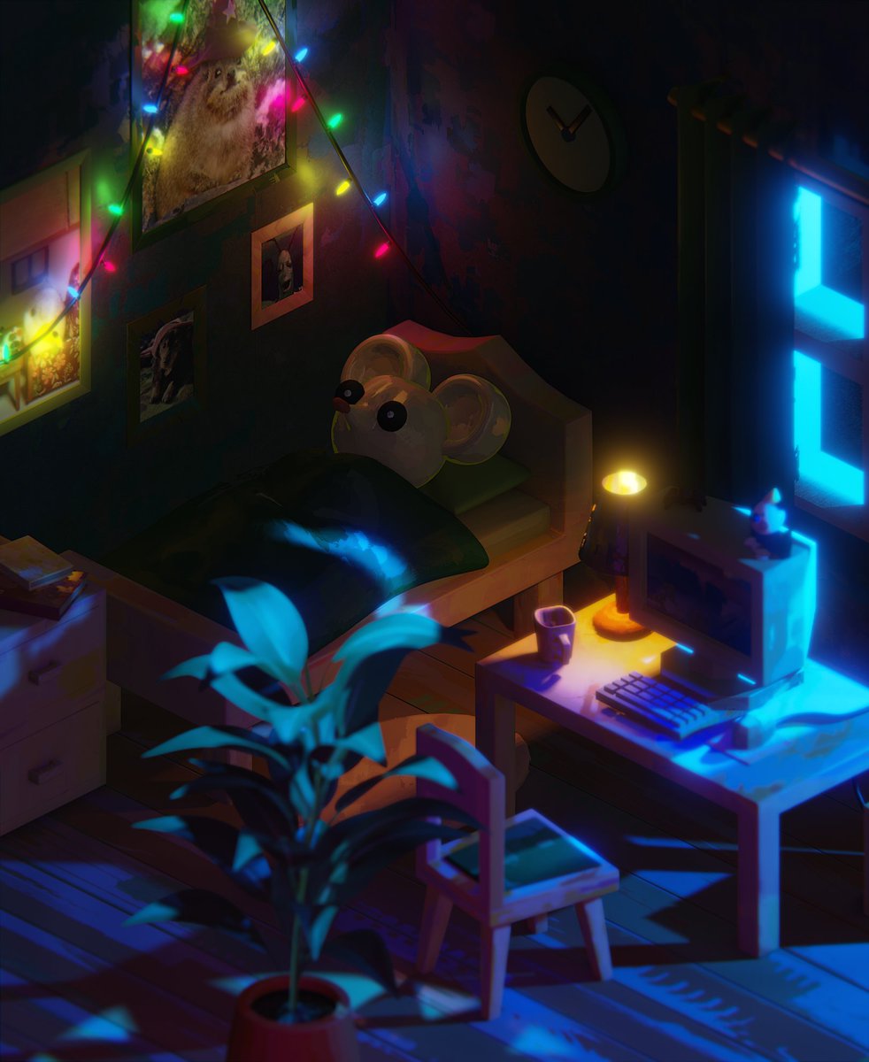 Gilleas's tweet photo. I'm still sticking with Blender 3.6...because just look at these inexplicable shadows. #b3d #lowpoly https://t.co/Msffbbc9Ch