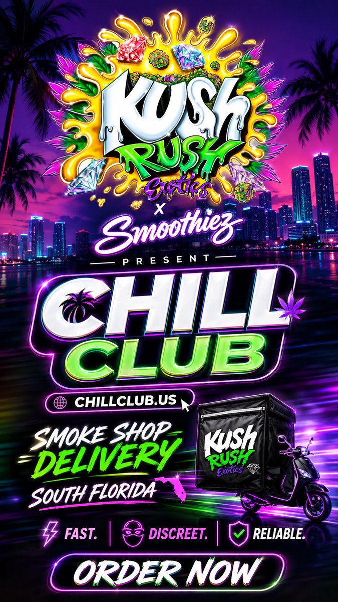 chillclub_us's tweet photo. Appreciate everyone joining the new page 🙏 Chill Club x Kush Rush x Smoothiez is rebuilding again. Hollywood Beach pickup available, South Florida delivery offered with 10% delivery fee. No pickup fee. CBD + hemp. Fully licensed & compliant. https://t.co/ePxf1cRYLg coming to Google soon.