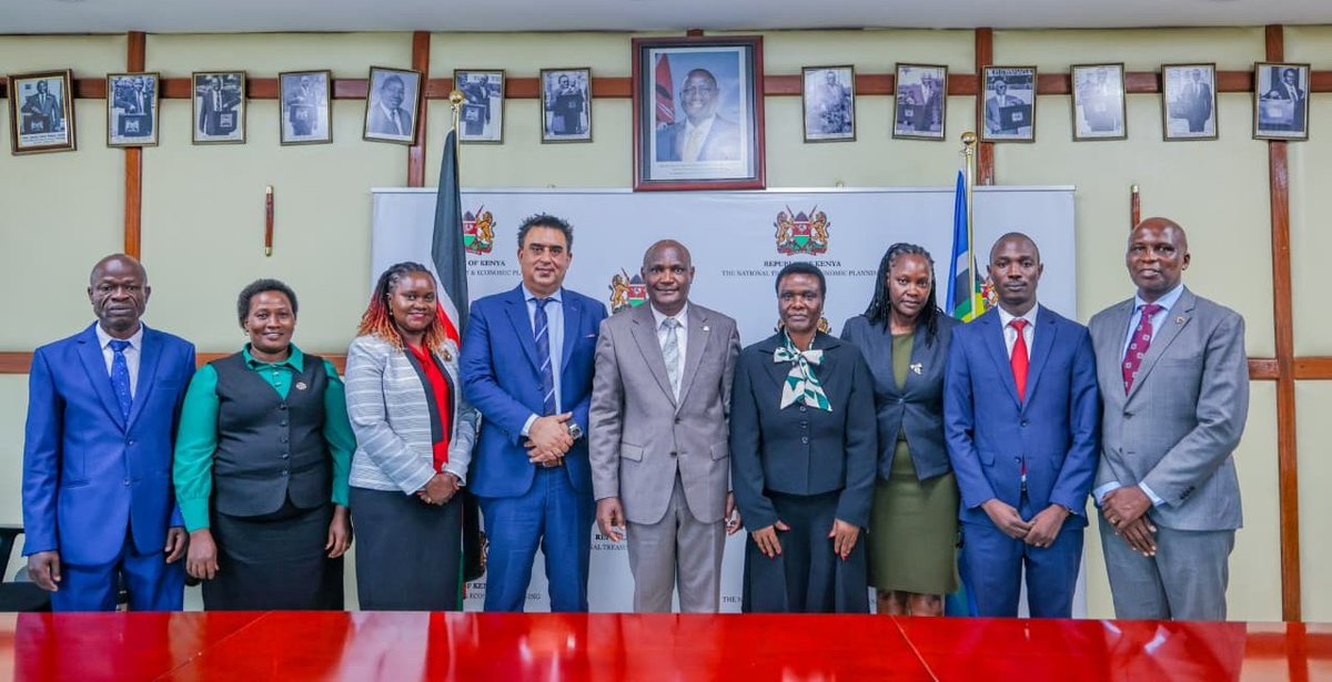 KeTreasury's tweet photo. CS Hon. FCPA John Mbadi @JohnMbadiN today met with the Board of Management of the Kenya National Employment and Savings Trust (KNEST), where Board Chair Mr. Moezz Mahmood Mir and CEO Ms. Rose Musonye Kwena presented an overview of institutional readiness ahead of the upcoming launch. 
@KnestPlc is a national pension initiative designed to expand retirement savings coverage for all Kenyans, particularly informal sector workers. It will enhance benefit portability and strengthen long term financial security through accessible, inclusive savings mechanisms.