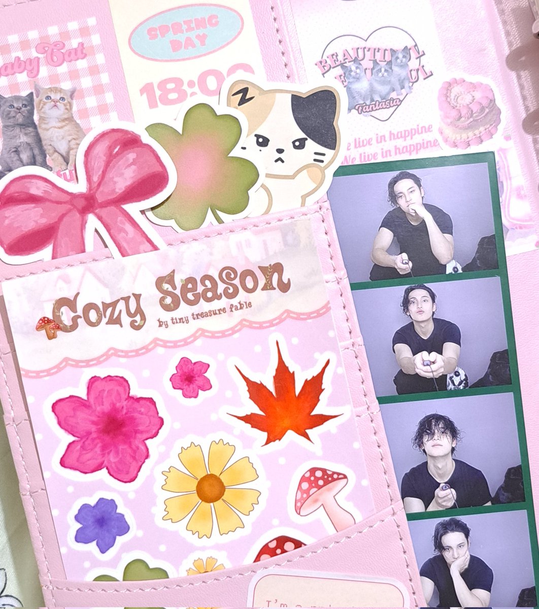 tinytreasureph's tweet photo. new stickers = binder re-design 🎀

[🏷 #tinytreasurefable #archivetwt #artph #stickers #kpop] https://t.co/K6spMZRcsL