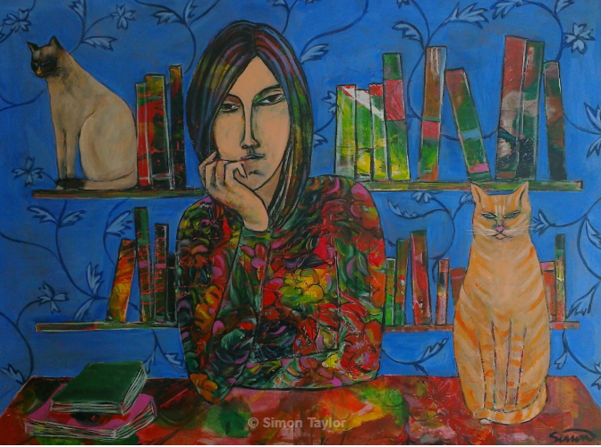 Cats on the bookshelf tweet media