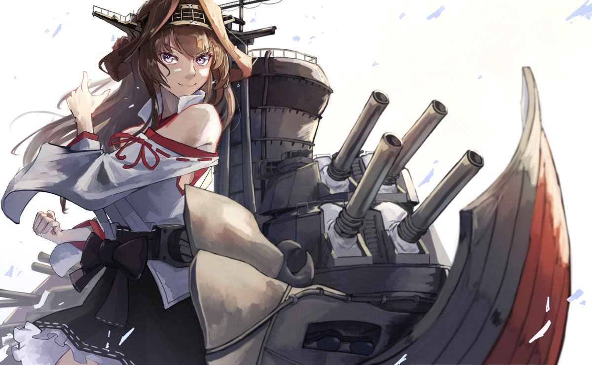 金剛(艦これ) ,金剛改二 「お誕生日おめでとうございマース!!! #金剛進水日」|Pandaのイラスト