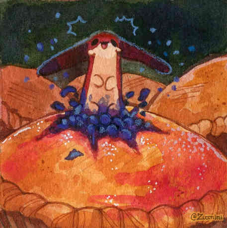 zuccnini's tweet photo. [oc] Blueberry pie fan, 2024 https://t.co/tIeyyXHnLq