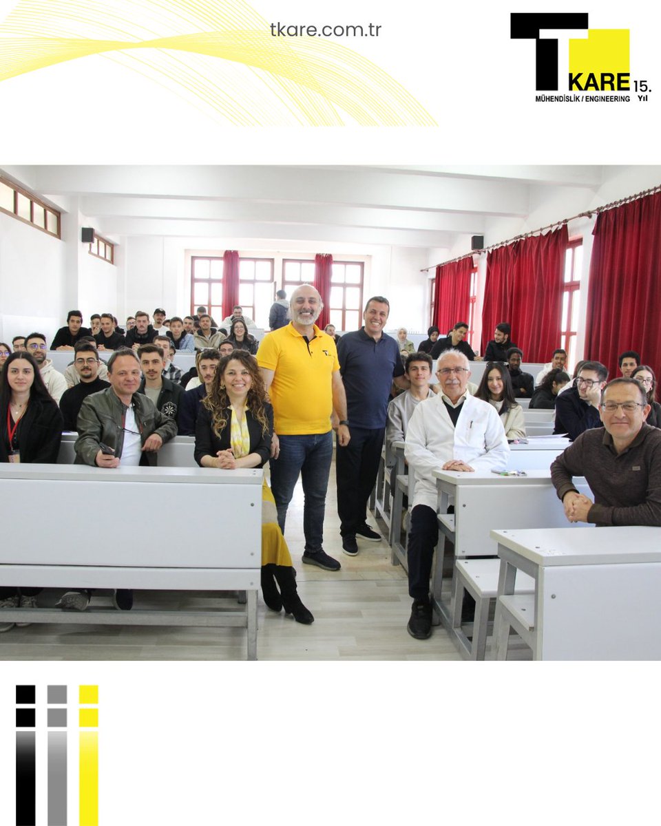 TkareEngineer's tweet photo. Genel Müdürümüz Murathan Toktaş, 06 Mayıs 2026 tarihinde mezun olduğu Kütahya Dumlupınar Üniversitesi’nin davetlisi olarak Mühendislik Fakültesi Makina Mühendisliği öğrencileriyle bir araya geldi. Kariyer ve Mezun Merkezi koordinasyonunda gerçekleşen etkinlikte,+ https://t.co/5OaSGForm1