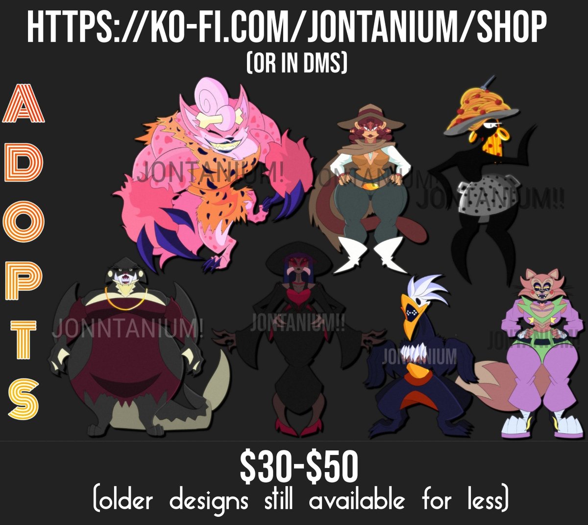 Jontanium-bluesky (Adopts and comms available) tweet media