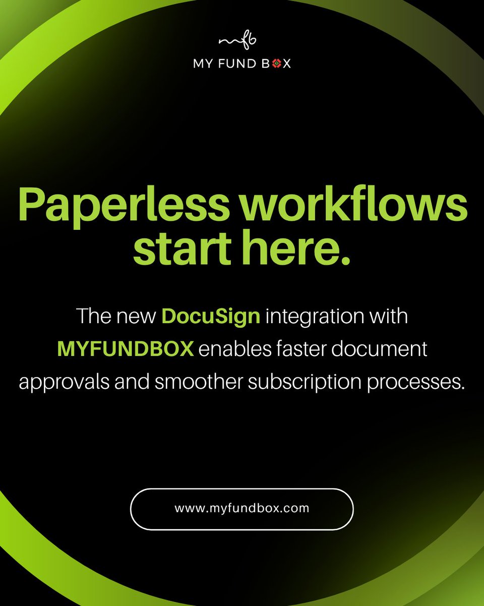 MYFUNDBOX_Subs's tweet photo. Paperless Operations Made Easy

Speed up approvals and simplify subscription management with DocuSign integrated into MYFUNDBOX.

#DigitalTransformation #MYFUNDBOX #DocuSign #AutomationTools https://t.co/xN6tjfgwP8