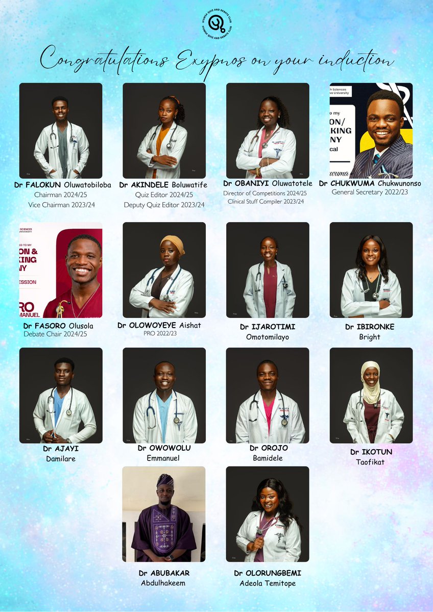 Ifumsaquizclub's tweet photo. Your family at the IFUMSA Quiz &amp; Debate Club (IQDC) will cherish the memories we’ve shared with you and will continue to cheer you on as you step boldly into this new chapter of your career.

We love you dearly.

Congratulations on your induction 🥳🥳 https://t.co/c1Rxprz8Yl