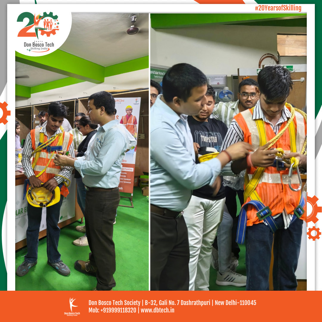 DBTechSociety's tweet photo. We are delighted to announce the launch of a new batch of the Solar PV Installer (Suryamitra) training program at the Don Bosco Tech Najafgarh Centre.
This initiative will empower 30 underprivileged youth from Najafgarh with industry-relevant solar installation skills. https://t.co/bktyylAkga