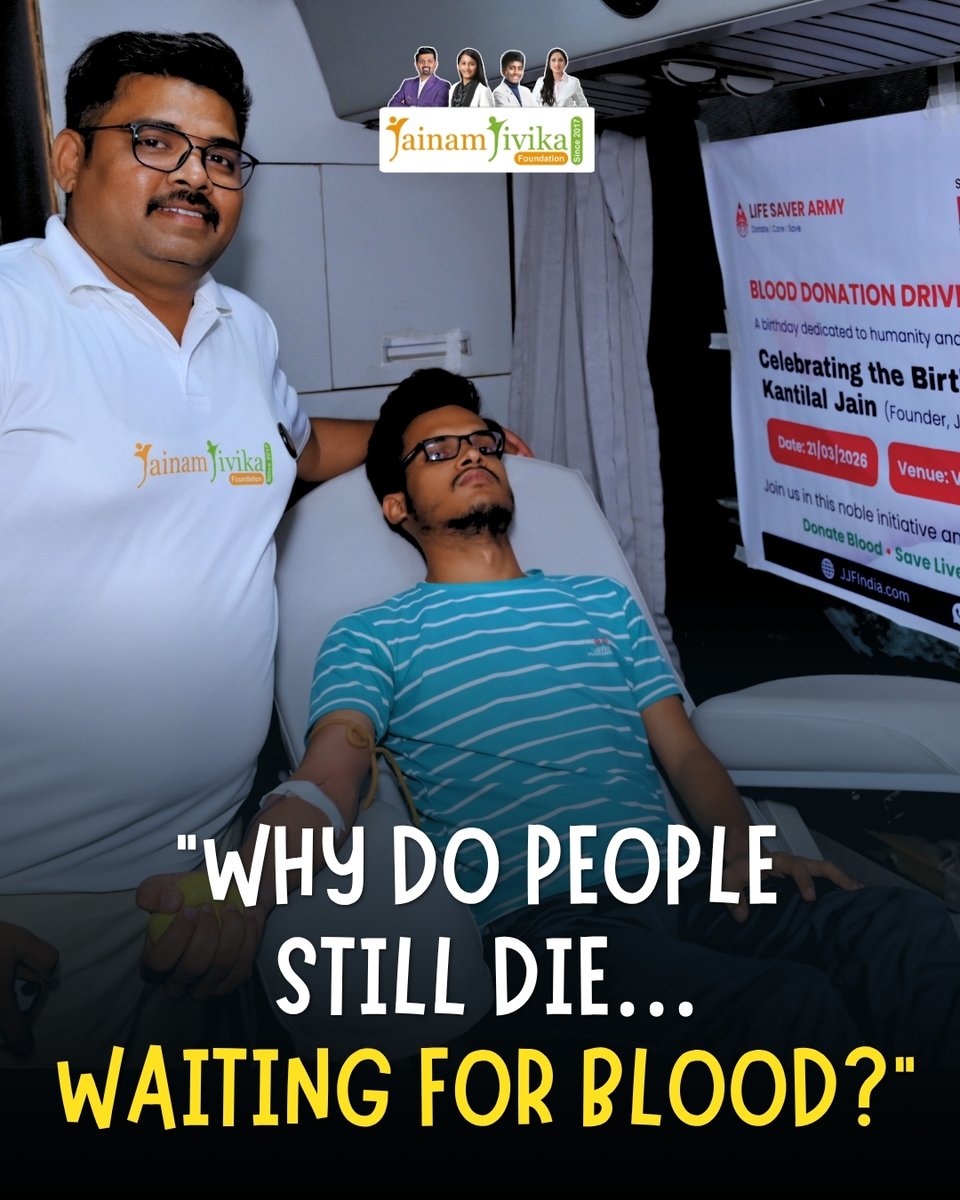 TeamJJFIndia's tweet photo. Sometimes, saving a life only takes a decision. 🩸
Today, awareness was created. Tomorrow, a life could be saved.
Because blood cannot be made… only given. https://t.co/2aJOtxenCR