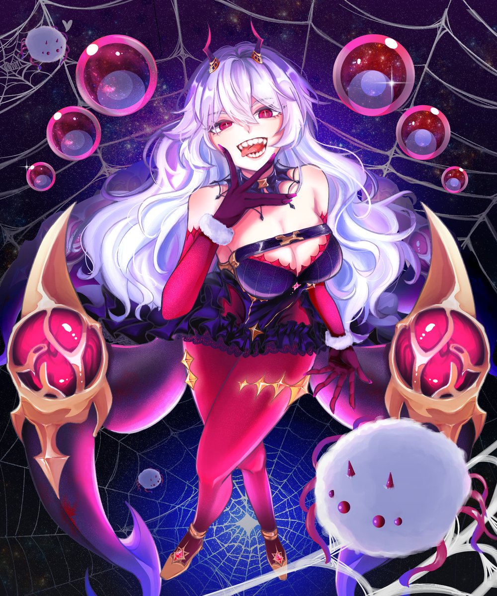 Meime_1113's tweet photo. 10周年おめでとうございます
「仲間になろう」🕷️🕸️
#シャドバWB周年ファンアート募集キャンペーン https://t.co/opbAuIYyZQ