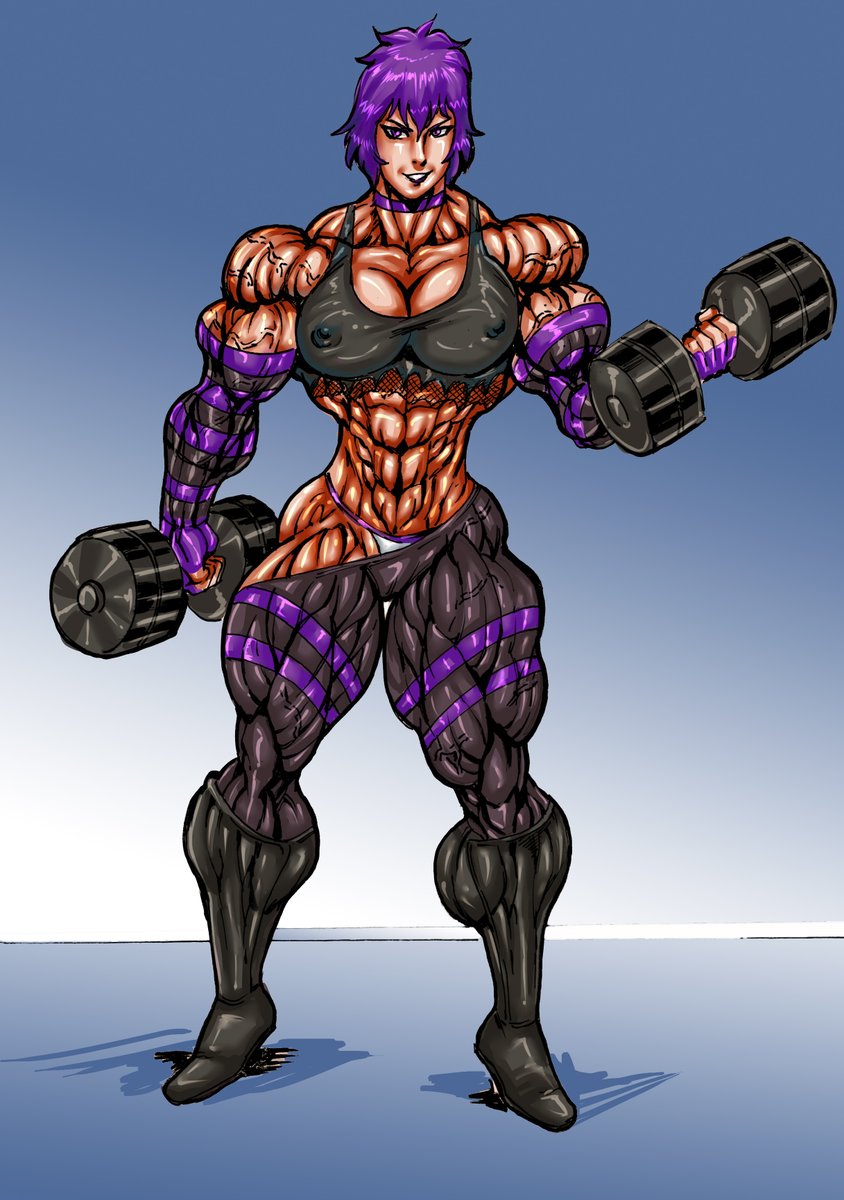 Jc arts muscle girls commissions tweet media