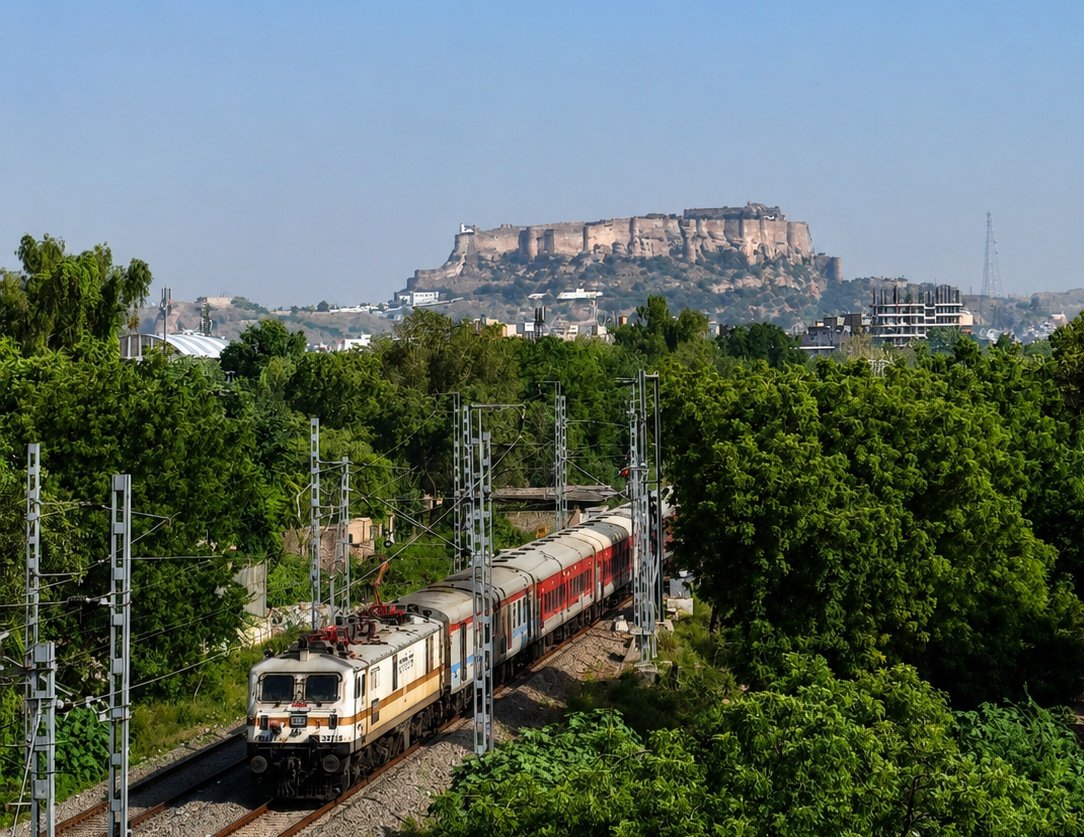 jodhpurrailways's tweet photo. 🚆 Bhuj - Delhi New Daily Express train (From Jalor)
🚆 Sabarmati - Jodhpur Sf Express extension upto Jaisalmer 
🚆 Jodhpur - Delhi Cantt Vande Bharat upgrade to 20 Coach

🚀 Inaugration on 22 May 

#IndianRailways #Jodhpur #Jaipur #Delhi #Ahmedabad #Bhuj #Pali #Jalor #Jaisalmer https://t.co/2ZrhkMqL4N