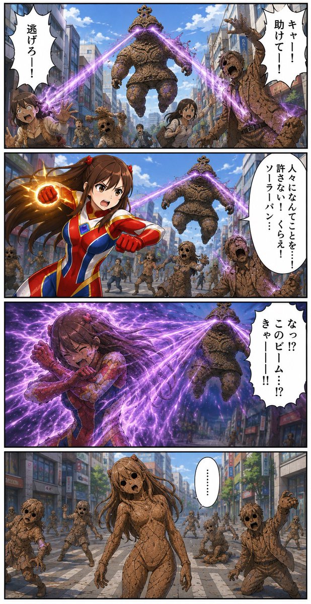 ソーラーガール!@AIオリジナルぴっちりスーツヒロイン tweet media